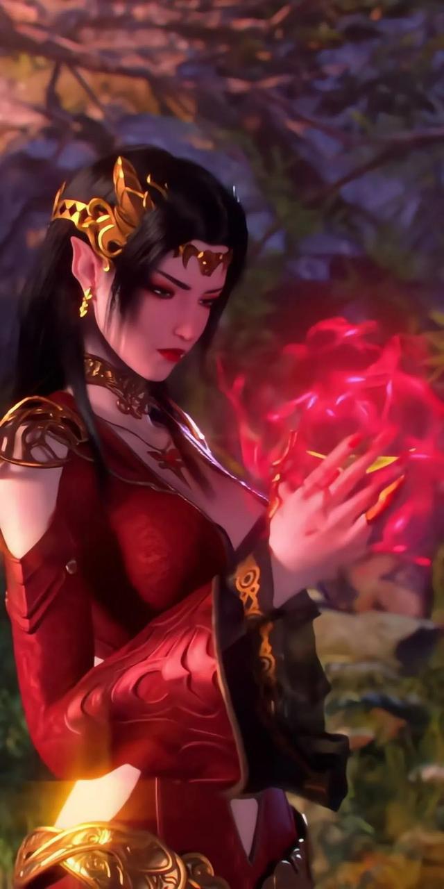 国漫壁纸|美杜莎一身红妆是要嫁给谁,是你吗?