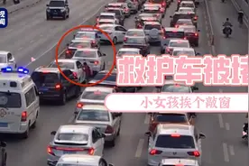 小女孩车流中穿梭挨个敲车窗 背后原因令人佩服图片