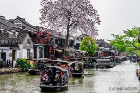 浙江嘉善县春天里的梦里水乡，恋恋西塘春日景色美如画的江南古镇图片
