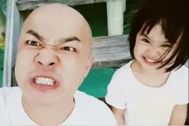 包贝尔千金初恋脸，陈赫女儿颜值高，2020年成明星父亲晒娃年图片