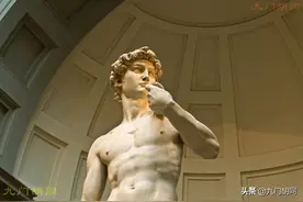 欧洲旅游怀旧系列45，佛罗伦萨学院美术馆米开朗基罗的大卫真迹图片