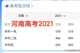 河南2021高考一本线公布，同一份试卷，比黑龙江一本线高103分图片