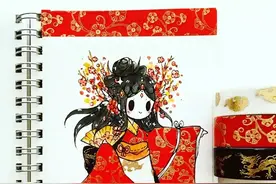 漂亮小姐姐用纸胶带画出超可爱插画，美翻了！干货大全图片