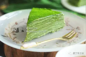「肥丁手工坊」甜点 | 抹茶控必收！不用蛋奶的千层蛋糕图片