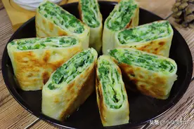 韭菜盒子新做法，翠绿不出水，一层比一层香，吃过一次就忘不了图片