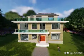 农村房子为何那么丑？自建房变别墅靠的是这个外墙线条和真石漆图片