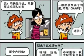 阿衰漫画：阿衰为了考试吃“吉利早餐”，竟考零分图片