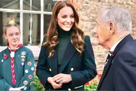 凯特独当一面出访谈，对话退伍军人稳如山，大衣撞款梅根丝毫不逊图片