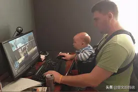 奶爸带娃是啥样？逗比宝爸和宝宝的搞笑瞬间，确认是亲爸吗？图片