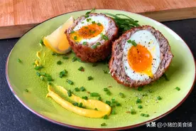 带有异域风情，英国街头的小吃，苏格兰蛋香气扑鼻图片