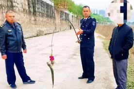 没收钓具并处罚！云南钓鱼人使用禁用钓具，被抓时刚好上鱼了图片