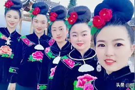 贵州雷山：苗家阿妹出嫁，伴娘团真是太美了！图片