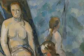 现代艺术之父，塞尚描绘的“浴女图”，不同于巴拉克的肉感满满图片