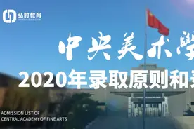 中央美术学院2020年录取原则和录取名单图片