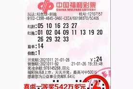 孝顺女儿跑腿购彩，父女合力喜中双色球542万大奖图片