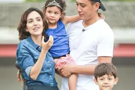 刘烨的混血儿女虽是亲兄妹，颜值相差也太大，霓娜有颜值下滑趋势图片