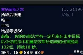 魔兽世界怀旧服：防骑和法师带小号毕业的戒指，花点时间就能获取图片