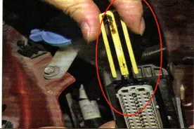 别克凯越轿车发动机故障灯点亮检修图片