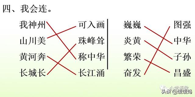 二年级下册语文识字1《神州谣》图文详解及同步练习