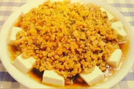 肉沫蒸豆腐，简单营养又美味，家常私房菜图片