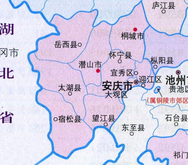 安庆人口分布图:宿松县61.26万人,宜秀区19.67万人