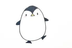 简笔画教程 画只可爱的小企鹅在手抄报里，大人小孩都能画