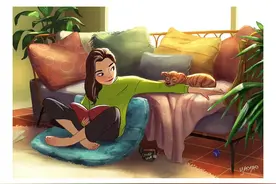 美女画家的单身生活，细节曝光80万网友点赞：不想恋爱只想单身图片