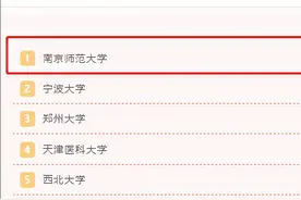 又一重要榜单公布，南师大跻身全国前百，位列地方高校第1名！图片