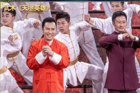 甄子丹和吴京春晚对打：两位高手见招拆招，他们是在真打图片