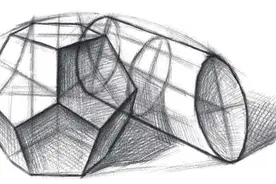 素描知识：分步骤图解多棱柱结构的画法，简单易学，收藏起来学习图片