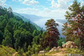 俄罗斯画家，巴索夫·谢尔盖，风景油画欣赏图片