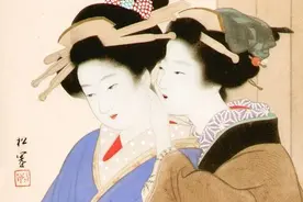 京都天才少女、日本绘画大师，上村松园美人图图片
