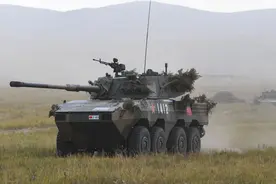 中国中型合成旅有多猛，清一色国产大八轮，各类自行火炮齐上阵图片