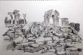 幸福原创画吧2021年第十六期画友部分钢笔画作品分享图片