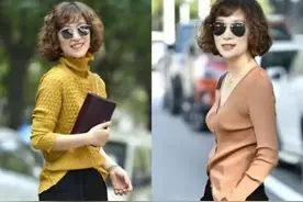 会不会穿“针织衫”，看这4点就知道了，50、60岁女人这样搭真美图片