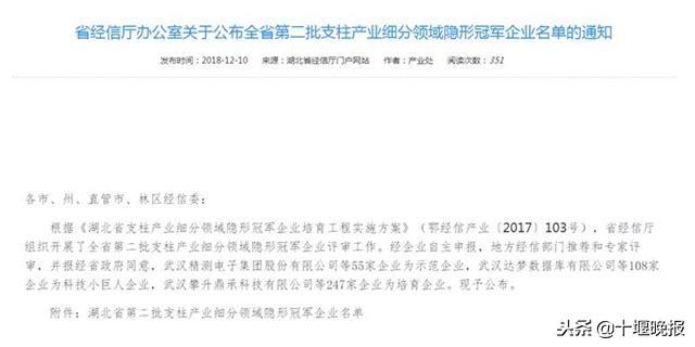 湖北第二批隐形冠军企业出炉，看看十堰有哪些企业入围？