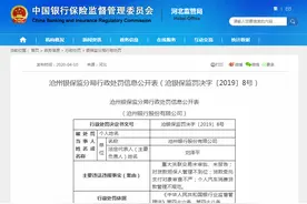 沧州银行因贷款审查不严被罚图片