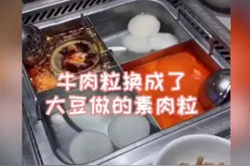 海底捞牛肉粒变成素肉，网友直呼，没有牛肉粒就失去了灵魂图片