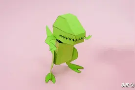创意手工DIY，带你学习如何拼装一只可爱的恐龙模型图片