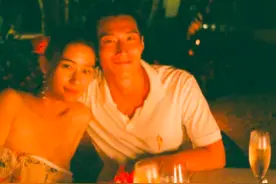 窦骁高调秀浪漫！海边吃烛光晚餐好唯美，与赌王最美千金有夫妻相图片
