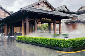 云浮斥资13亿的温泉酒店，禅意生活，中式庭院，网友都来静心休养图片