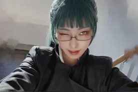 网友COS《咒术回战》，禅院真希两种外形，太有力量感图片