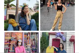众女星在北京环球影城被偶遇，穿搭成亮点，时髦好看如一道风景线图片