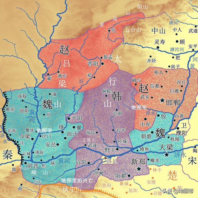 翟和新郑为中心,形成了颍川郡望,如韩非,韩王信(注意不是淮阴侯韩信)