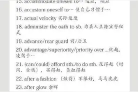 英语四级和六级高频词汇图片