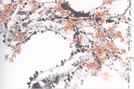 国画教程——写意红梅画法图片