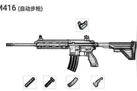 和平精英：你知道M416的来历吗？搭配好了配件吃鸡再也不是难事。图片
