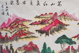 一手握“锄头”一手拿画笔——武定县高桥镇农民李永安巧手绘出美好新生活图片