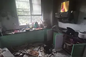 大意！信阳一居民忘关煤气灶险酿大祸！图片