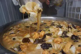 河北深县老家的大锅菜图片